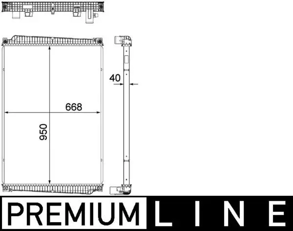 Radiator, racire motor MAHLE BEHR *** PREMIUM LINE *** CR 1149 000P