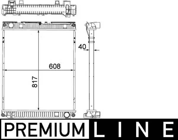 Radiator, racire motor MAHLE BEHR *** PREMIUM LINE *** CR 379 000P