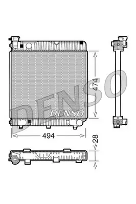 Radiator racire motor (manual) potrivit OPEL MERIVA B 1.4 06.10-03.17
