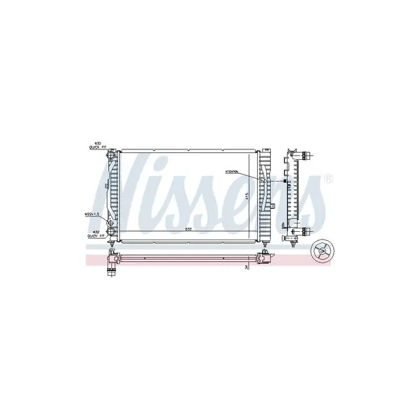 Radiator, racire motor NISSENS 60299