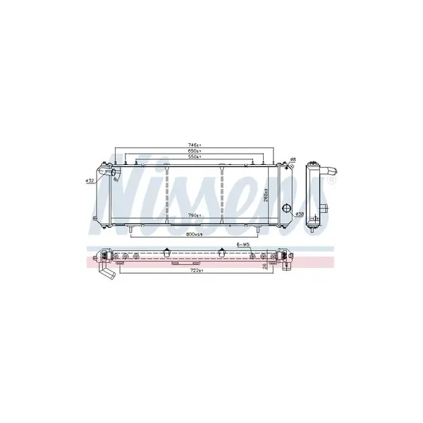 Radiator, racire motor NISSENS 61008