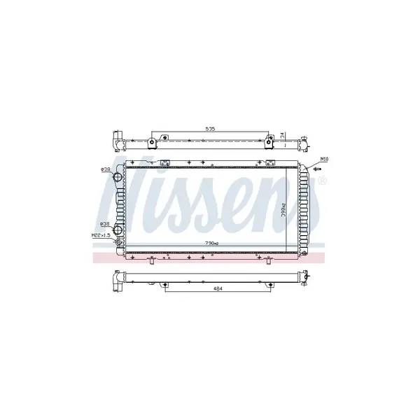Radiator, racire motor NISSENS 61390