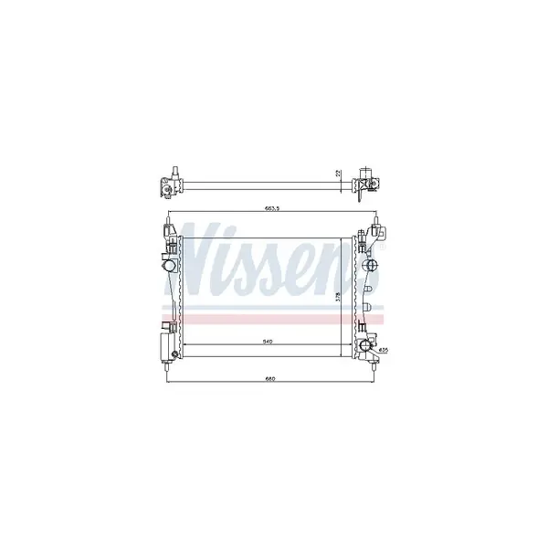 Radiator, racire motor NISSENS 61918