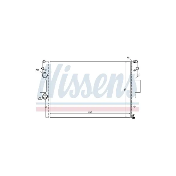 Radiator, racire motor NISSENS 61987