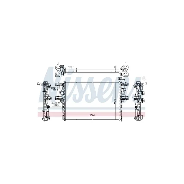 Radiator, racire motor NISSENS 61988