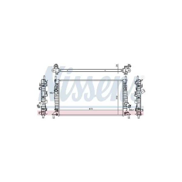 Radiator, racire motor NISSENS 62017A