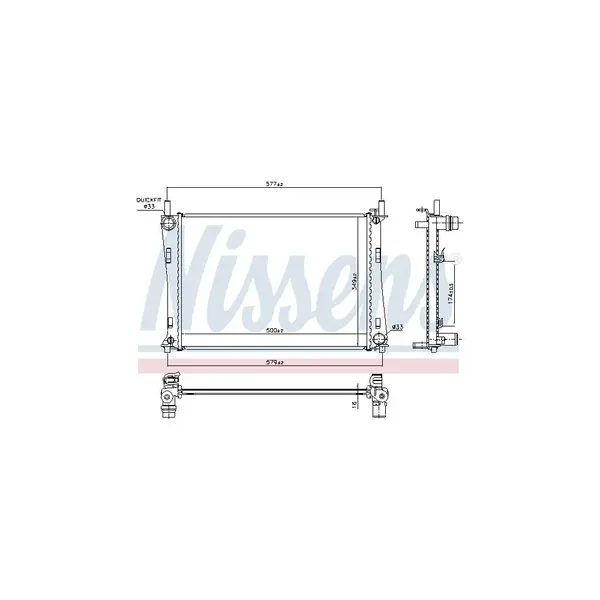 Radiator, racire motor NISSENS 62028A