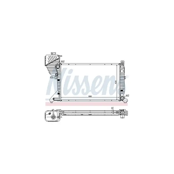 Radiator, racire motor NISSENS 62519A