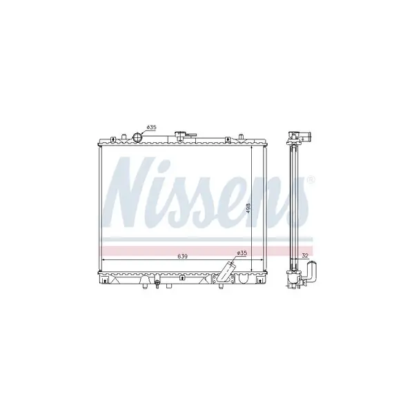 Radiator, racire motor NISSENS 62895A