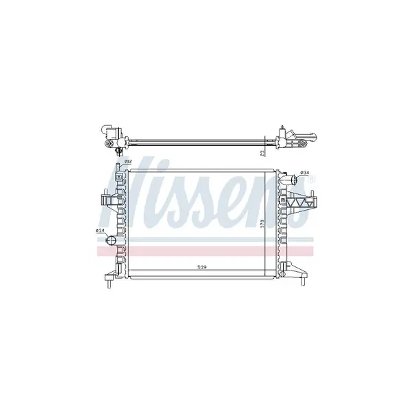 Radiator, racire motor NISSENS 63008