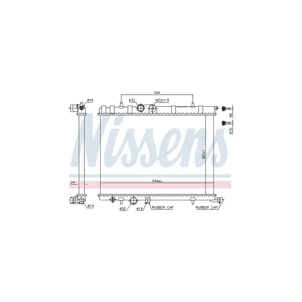Radiator, racire motor NISSENS 63502