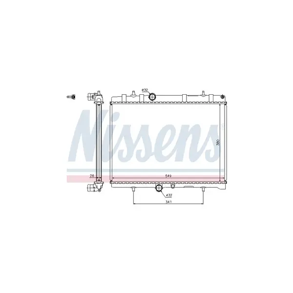 Radiator, racire motor NISSENS 63606A