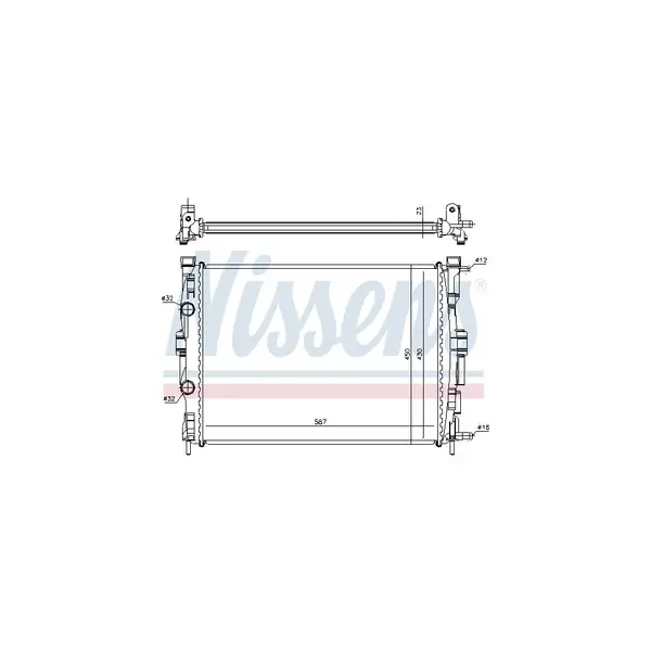 Radiator, racire motor NISSENS 63764