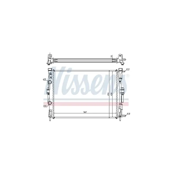 Radiator, racire motor NISSENS 63769