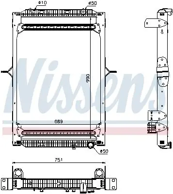 Radiator, racire motor NISSENS 63785