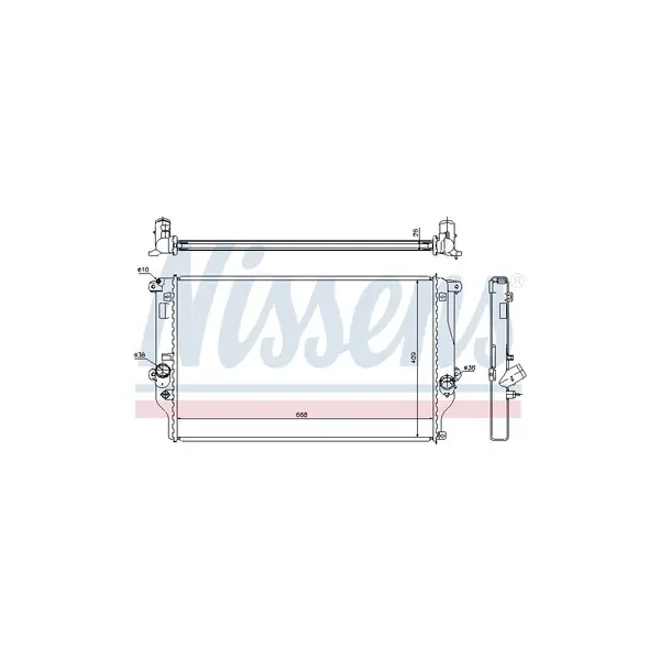 Radiator, racire motor NISSENS 64677A