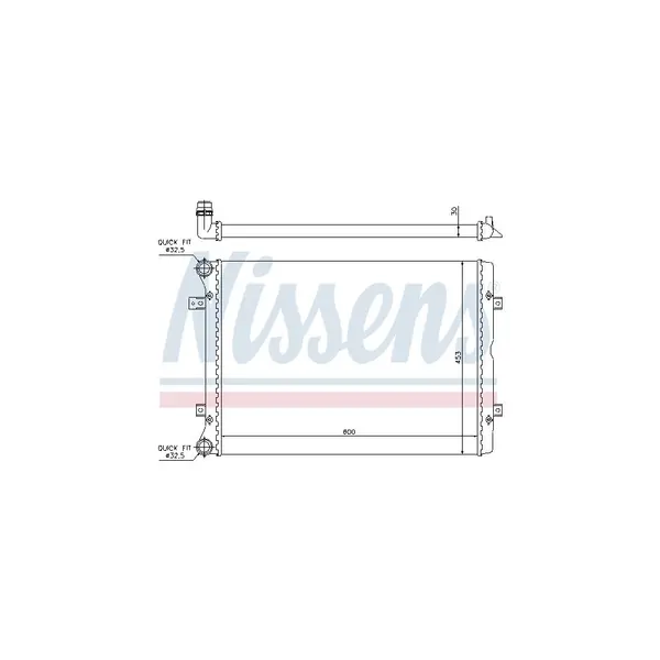 Radiator, racire motor NISSENS 65014