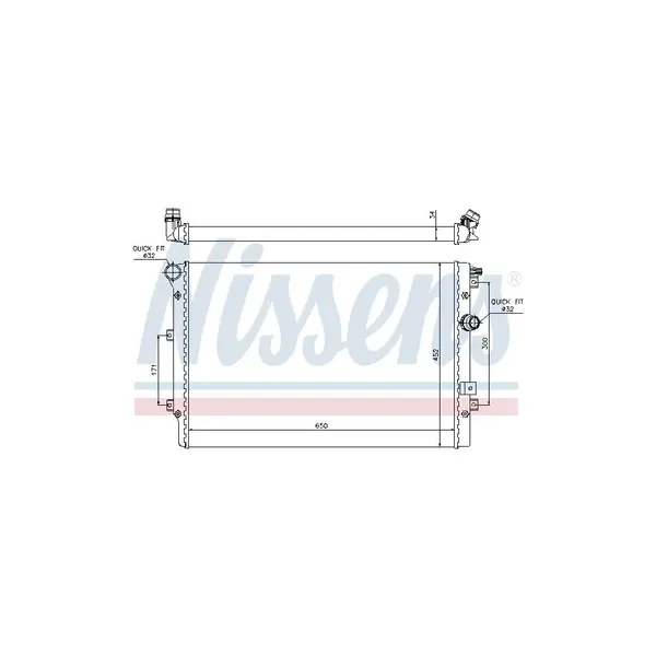 Radiator, racire motor NISSENS 65015
