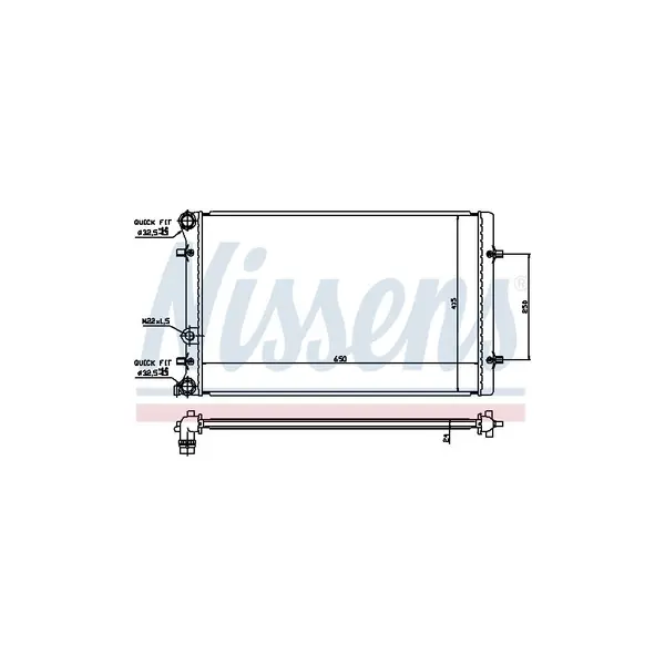 Radiator, racire motor NISSENS 652011