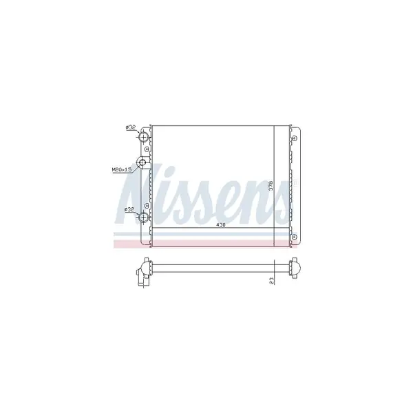 Radiator, racire motor NISSENS 652341