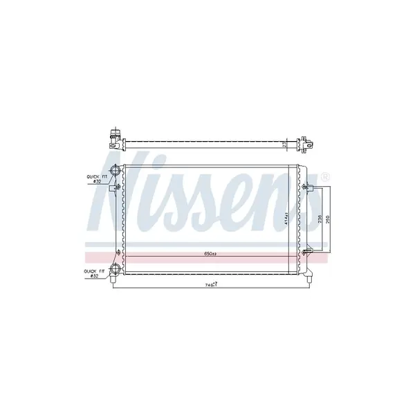 Radiator, racire motor NISSENS 65277