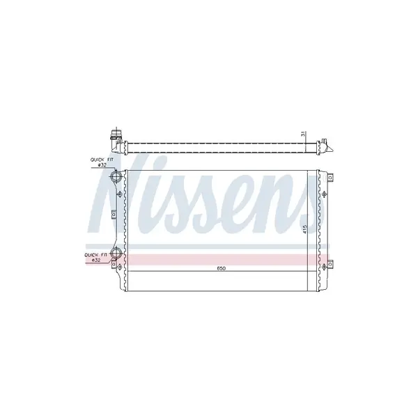Radiator, racire motor NISSENS 65280A