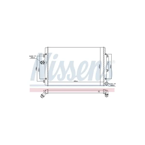 Radiator, racire motor NISSENS 65281A