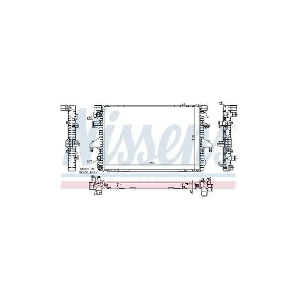 Radiator, racire motor NISSENS 65282A