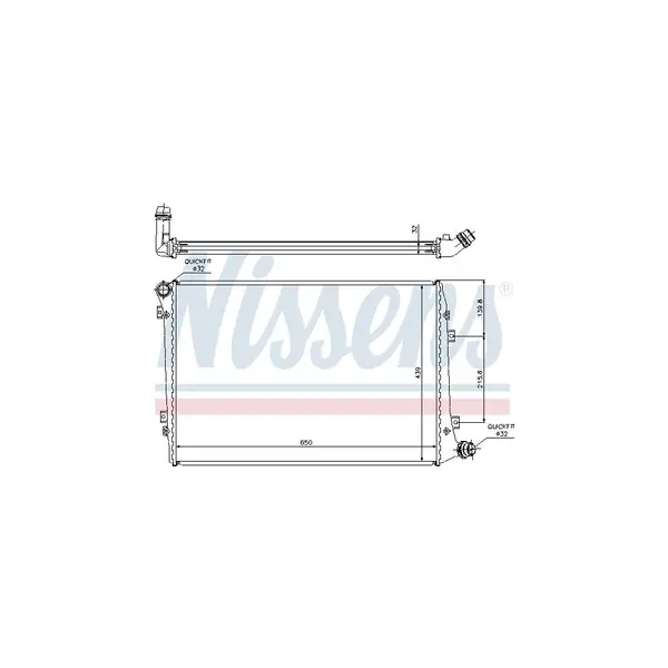 Radiator, racire motor NISSENS 65291A