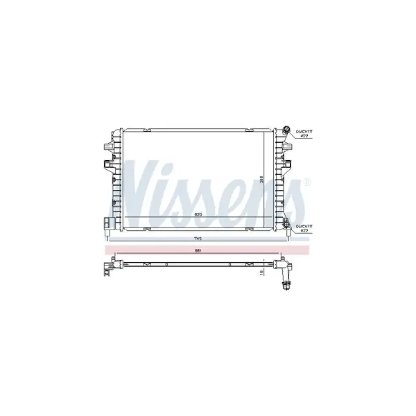 Radiator, racire motor NISSENS 65306