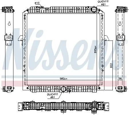 Radiator, racire motor NISSENS 67191