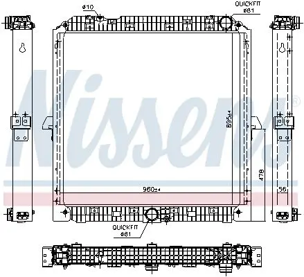 Radiator, racire motor NISSENS 67192