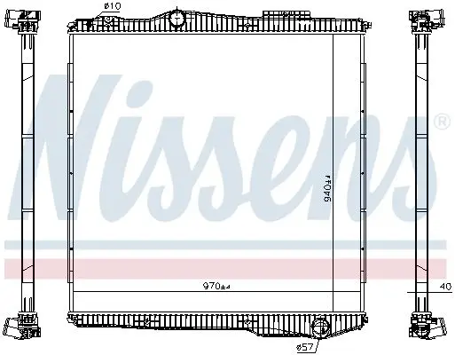 Radiator, racire motor NISSENS 672910