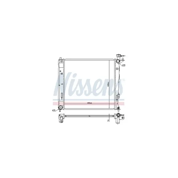 Radiator, racire motor NISSENS 675019