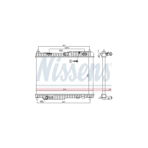 Radiator, racire motor NISSENS 69233