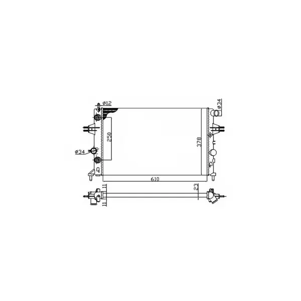 Radiator, racire motor NRF 50562A