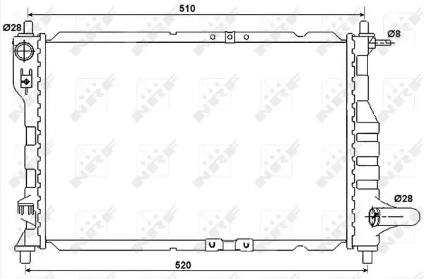 Radiator, racire motor NRF 53068