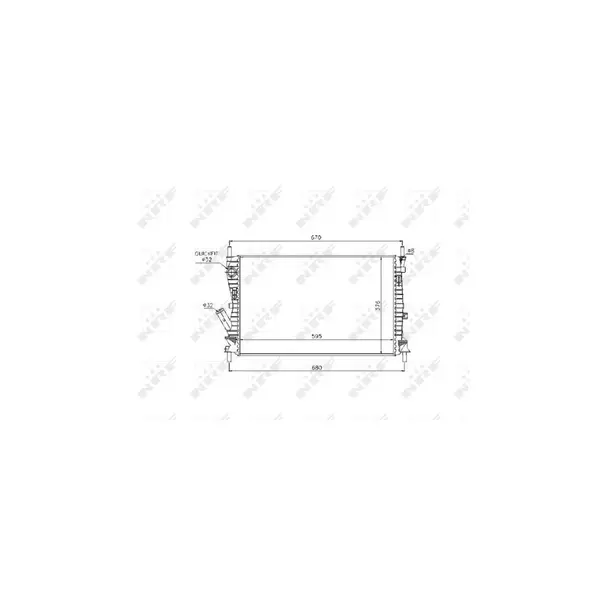 Radiator, racire motor NRF 53743