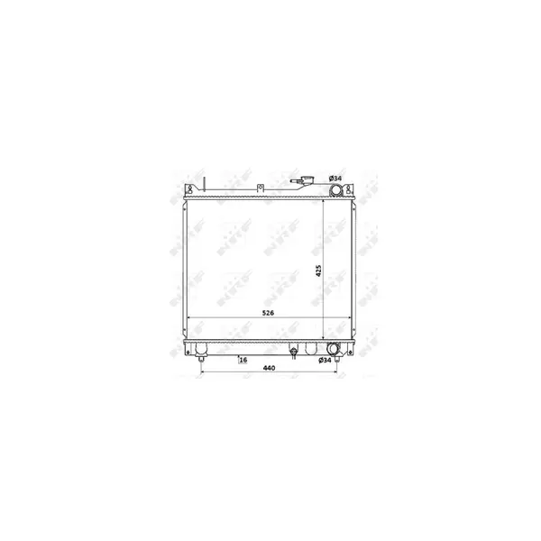 Radiator, racire motor NRF 53913
