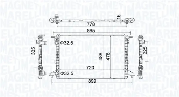 Radiator racire motor potrivit AUDI A4 ALLROAD B9, A4 B9, A5, A6 C8 1.4-2.0H 05.15-