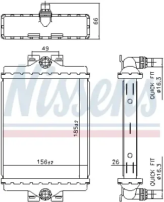 Radiator racire motor potrivit BMW 2 (F22, F87), 2 (F23), 3 (F30, F80), 3 (F31), 3 GRAN TURISMO (F34), 4 (F32, F82), 4 (F33, F83), 4 GRAN COUPE (F36) 2.0 3.0D