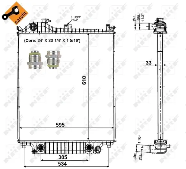 Radiator racire motor potrivit FORD USA EXPLORER 4.0 4.6
