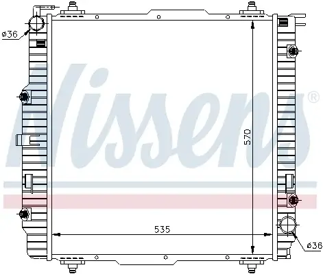 Radiator racire motor potrivit MERCEDES G (W461), G (W463) 2.3-5.5