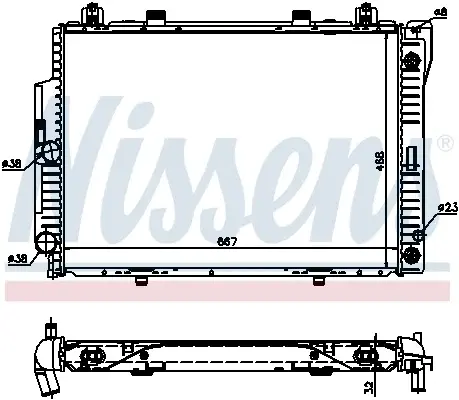 Radiator racire motor potrivit MERCEDES S (W140) 3.2