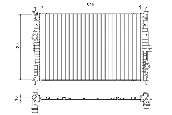 Radiator racire motor potrivit OPEL GRANDLAND GRANDLAND X 1.2-2.0D 06.17-