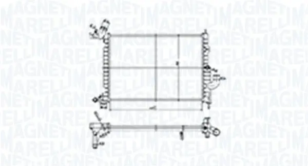 Radiator racire motor potrivit OPEL VECTRA B 1.7D
