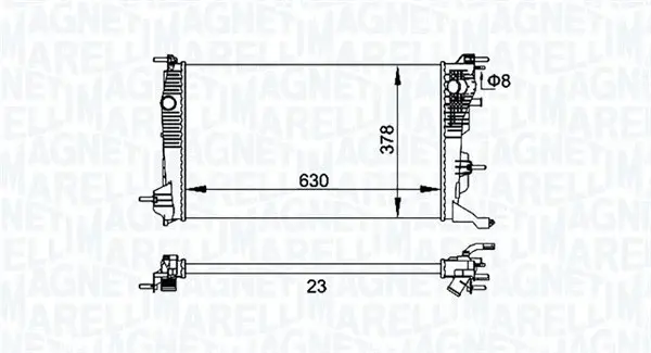 Radiator racire motor potrivit RENAULT FLUENCE, GRAND SCENIC II, GRAND SCENIC III, MEGANE, MEGANE III, MEGANE IV, SCENIC III 1.2 1.4 1.5D