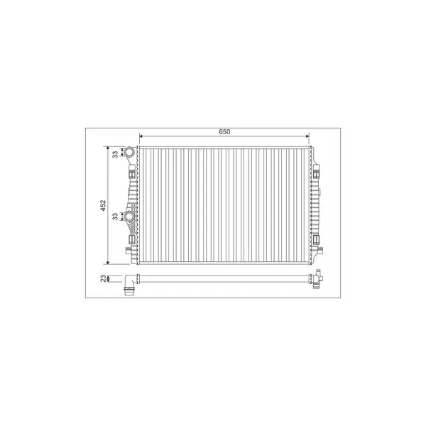 Radiator, racire motor VALEO 701132
