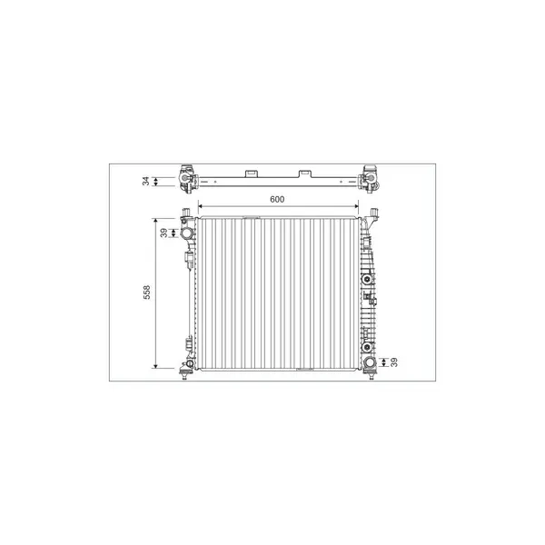 Radiator, racire motor VALEO 701167