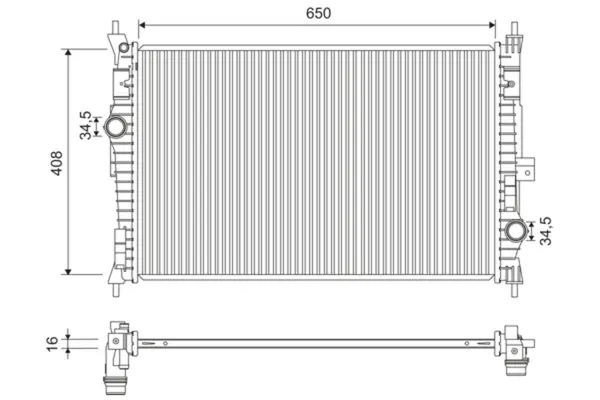Radiator, racire motor VALEO 701173